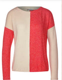 Tee-shirt couleur orange et beige 315374