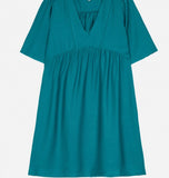 Robe courte turquoise MANOLITO