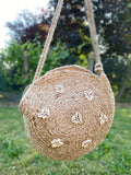 Panier Rond Jute Naturel D350