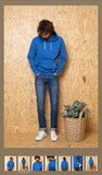 Sweat Capuche ML SQUARE French Blue