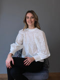 Blouse blanche ANGIE Broderie Anglaise