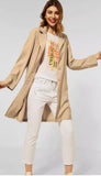 Trench en Cupro beige 211584