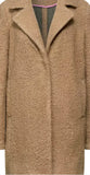 Manteau en peluche camel avec col à revers 201636