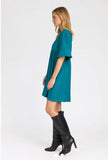 Robe courte turquoise MANOLITO