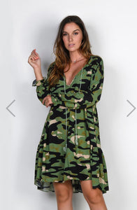 Robe ALEXIA Militaire