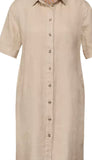 Robe en lin beige 143155