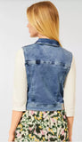 Veste en Jean bleu sans manches 211586