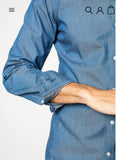 Chemise La W SELVEDGE Bleu