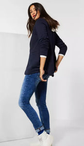 Blazer long pied de poule.              211732