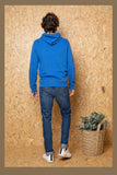 Sweat Capuche ML SQUARE French Blue