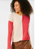 Tee-shirt couleur orange et beige 315374